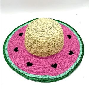 New Limited too watermelon straw hat Y2K cute kawaii 90s girly cute